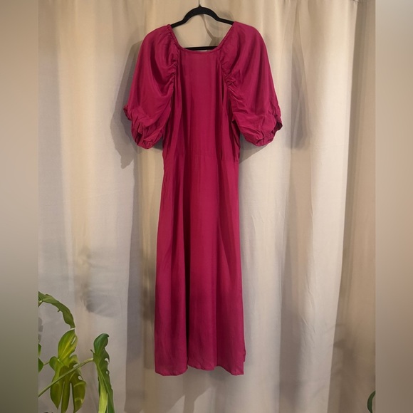 NWT A New Day  Pink Puff Sleeve Dress - Picture 1 of 8